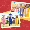 image:imageMeland Kindergarten Graduation Cap and Gown Preschool Graduation Outfit with 2026 amp 2027 Tassels SashBadge for Kid ToddlerBlue