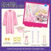 image:imageMeland Kindergarten Graduation Cap and Gown Preschool Graduation Outfit with 2026 amp 2027 Tassels SashBadge for Kid ToddlerPink