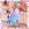 image:imageMeland Princess Dress Up for Girls 38 11Pcs Mermaid Cape with Crown Dress Up Clothes Birthday Gift Toys for Girls ToddlersColorful