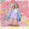 image:imageMeland Princess Dress Up for Girls 38 11Pcs Mermaid Cape with Crown Dress Up Clothes Birthday Gift Toys for Girls ToddlersColorful