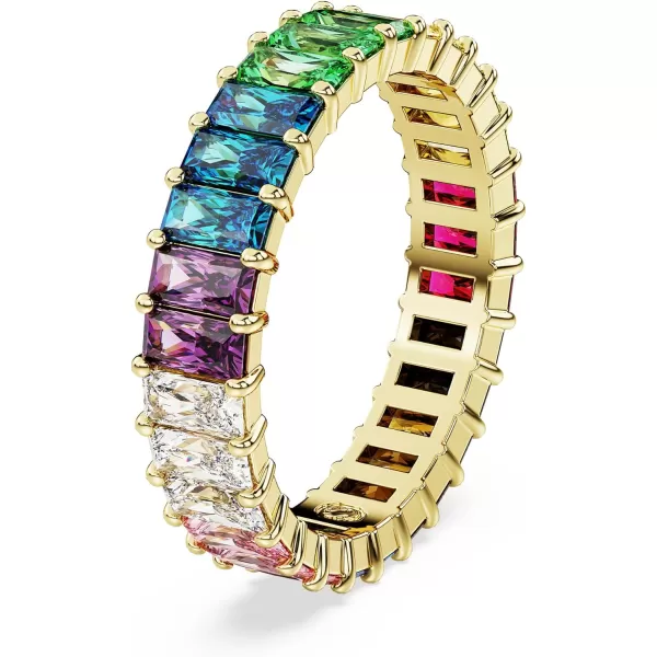 Swarovski Matrix Crystal Ring Collection Pink Crystal Rose GoldTone FinishUS 6 EU 52 RainbowPride