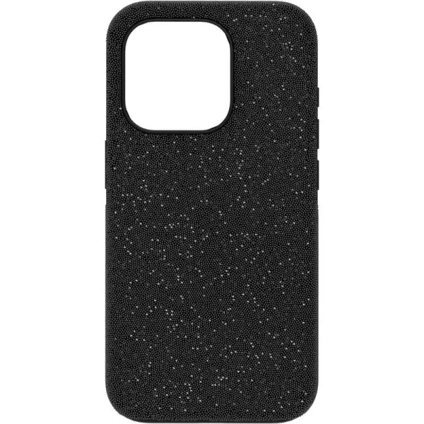 SWAROVSKI High Smartphone Case for iPhone 15 Pro Black Crystals Part of The High CollectioniPhone 15 Pro Black