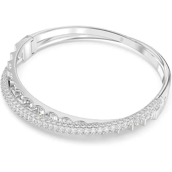 Swarovski Rota Bangle and Earrings Jewelry Collection with Mixed Cut Clear CrystalsBracelet