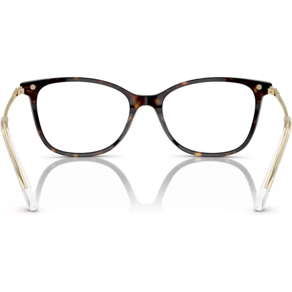 Swarovski Womens Sk2010f Low Bridge Fit Square Prescription Eyewear FramesDark HavanaDemo Lens