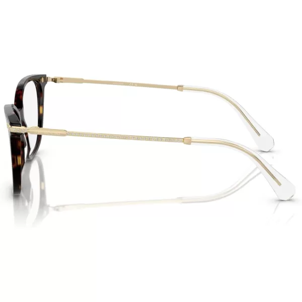 Swarovski Womens Sk2010f Low Bridge Fit Square Prescription Eyewear FramesDark HavanaDemo Lens