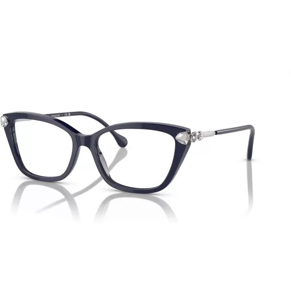 Swarovski Womens Sk2011 Cat Eye Prescription Eyewear FramesBlueDemo Lens