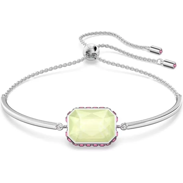 Swarovski Orbita bracelet Octagon cut crystalGreen and Pink