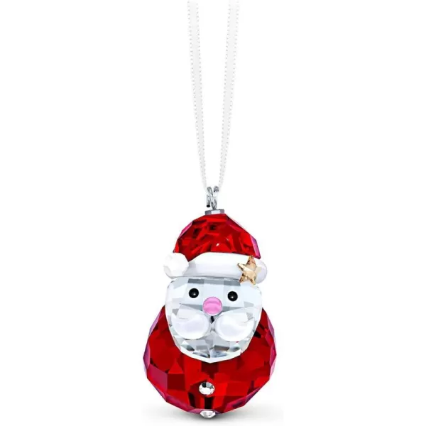 Swarovski Snowman Family Figurine Multicolored Swarovski Crystals Part of the Swarovski Joyful Ornaments CollectionOrnament Rocking Santa Claus