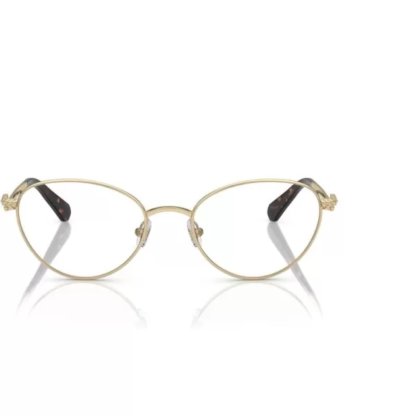 Swarovski Womens Sk1002 Oval Prescription Eyewear FramesPale GoldDemo Lens