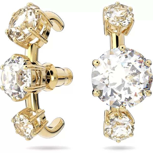 SWAROVSKI Constella Earrings Collection Rhodium Finished SettingEar Cuff Pair  Gold Tone Finish