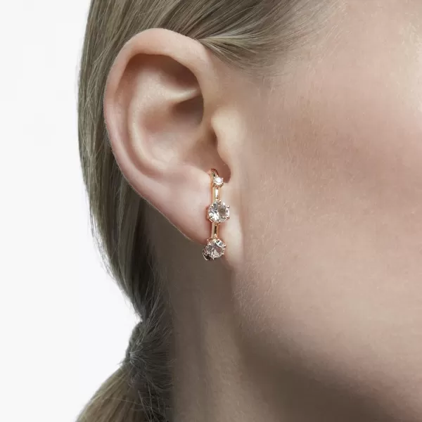 SWAROVSKI Constella Earrings Collection Rhodium Finished SettingRose Gold Tone