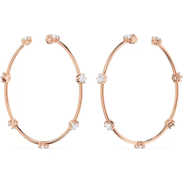 SWAROVSKI Constella Hoop Earrings CollectionRose Gold Tone