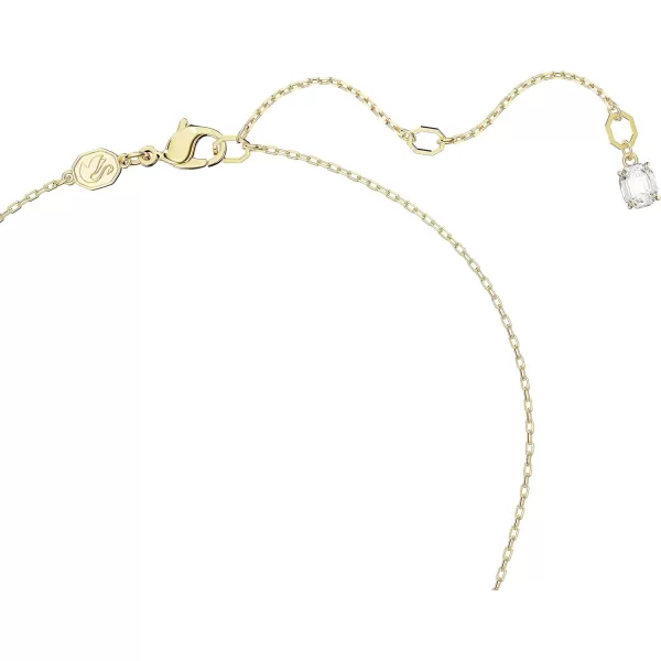 SWAROVSKI Dextera Pendant Necklace with Interlocking Loop and Clear CrystalsGold tone