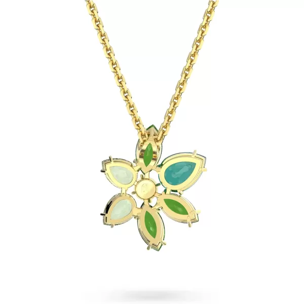 SWAROVSKI Gema Flower Pendant Necklace CollectionGreen Flower Pendant Necklace