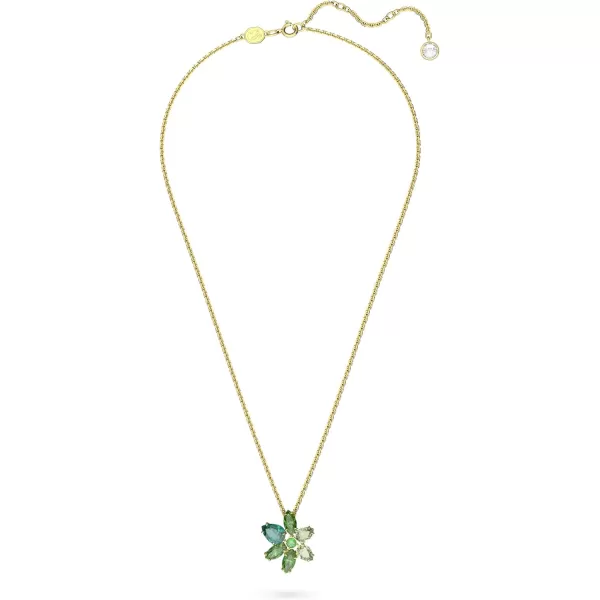 SWAROVSKI Gema Flower Pendant Necklace CollectionGreen Flower Pendant Necklace