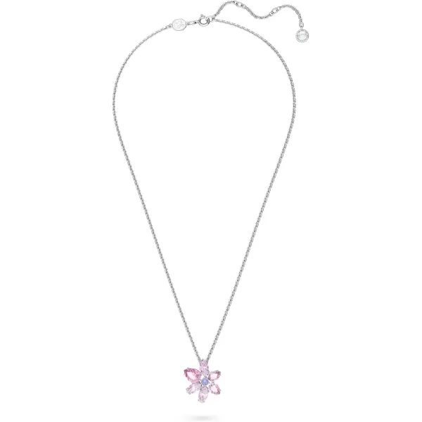 SWAROVSKI Gema Flower Pendant Necklace CollectionPink Flower Pendant Necklace