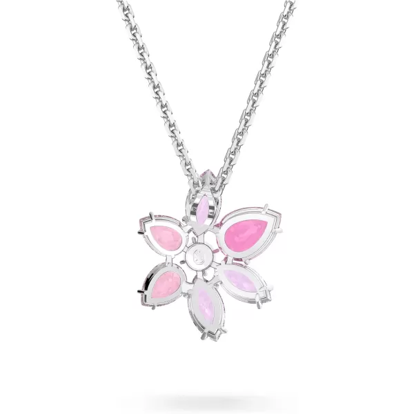 SWAROVSKI Gema Flower Pendant Necklace CollectionPink Flower Pendant Necklace