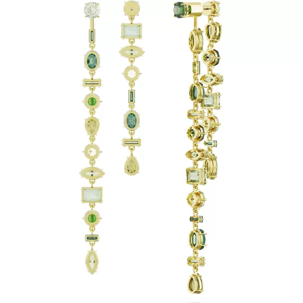 SWAROVSKI Gema drop Brass earringsGreen