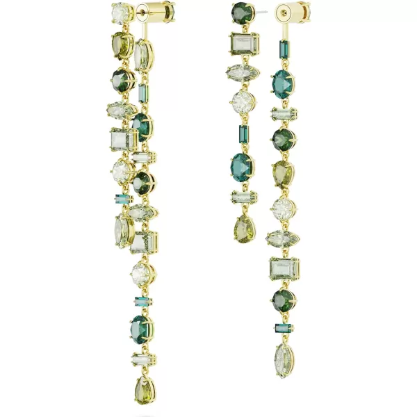 SWAROVSKI Gema drop Brass earringsGreen