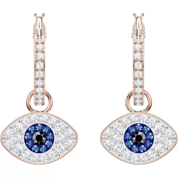 SWAROVSKI Symbolic Evil Eye Crystal Jewelry Collection Featuring Necklaces Earrings and BraceletsHoop Earrings