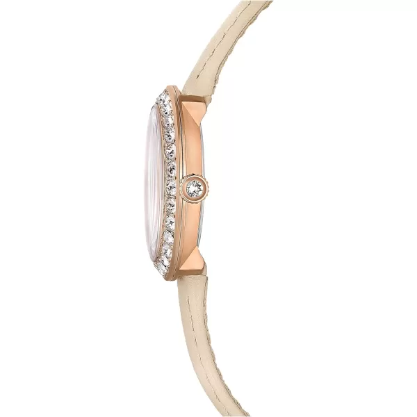 Swarovski Certa Watch Swiss Made Leather Strap Pink Rose GoldTone FinishSwarovski Certa Watch Swiss Made Leather Strap Pink Rose GoldTone Finish