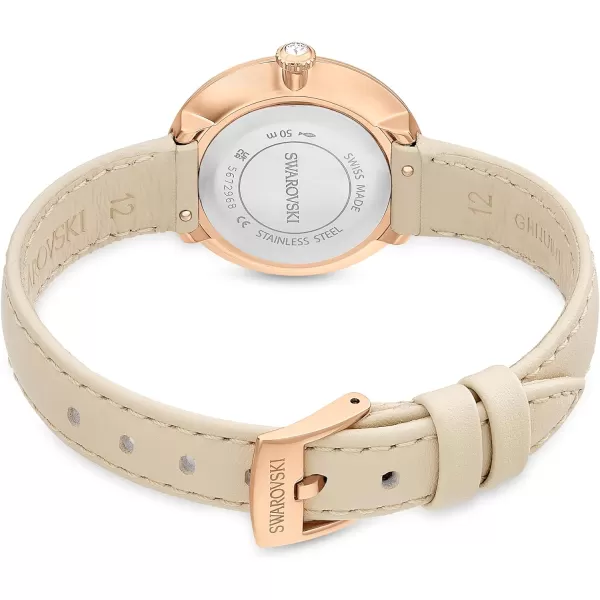 Swarovski Certa Watch Swiss Made Leather Strap Pink Rose GoldTone FinishSwarovski Certa Watch Swiss Made Leather Strap Pink Rose GoldTone Finish