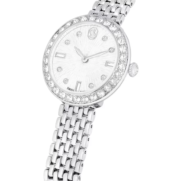 Swarovski Certa Watch Swiss Made Metal Bracelet Silver Tone Stainless SteelSwarovski Certa Watch Swiss Made Metal Bracelet Silver Tone Stainless Steel