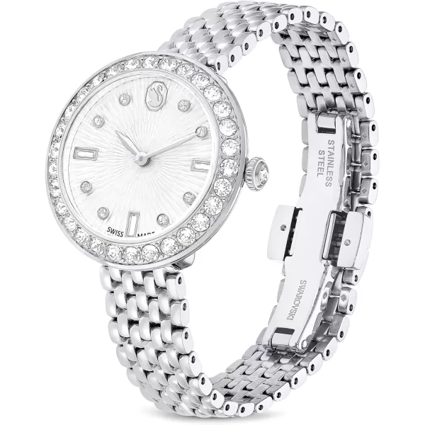 Swarovski Certa Watch Swiss Made Metal Bracelet Silver Tone Stainless SteelSwarovski Certa Watch Swiss Made Metal Bracelet Silver Tone Stainless Steel