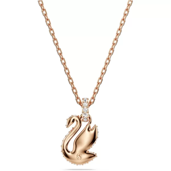 Swarovski Iconic Swan pendant Swan Small Black Rose goldtone FinishedSwarovski Iconic Swan pendant Swan Small Black Rose goldtone Finished