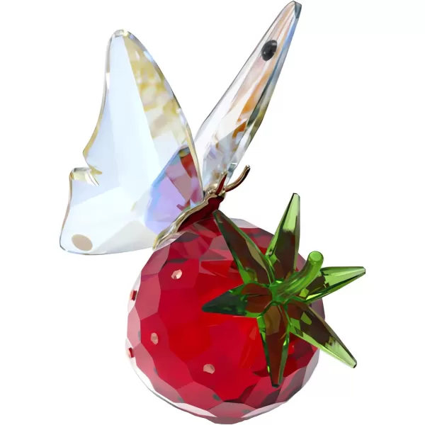 Swarovski Idyllia Butterfly and Strawberry FigurineSwarovski Idyllia Butterfly and Strawberry Figurine