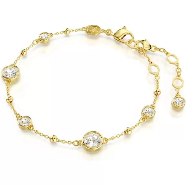 Swarovski Imber Bracelet Round cut Clear Goldtone FinishedSwarovski Imber Bracelet Round cut Clear Goldtone Finished