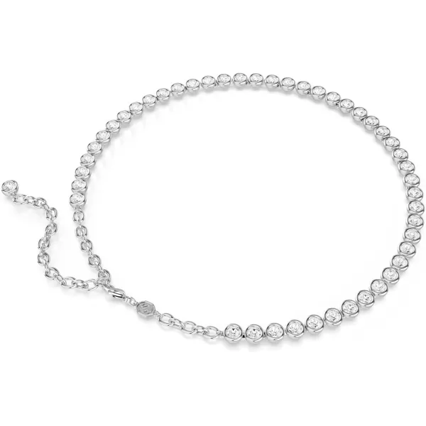 Swarovski Imber Tennis necklace Round cut Clear Rhodium FinishedSwarovski Imber Tennis necklace Round cut Clear Rhodium Finished