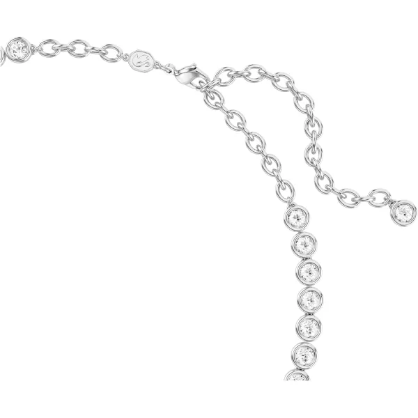 Swarovski Imber Tennis necklace Round cut Clear Rhodium FinishedSwarovski Imber Tennis necklace Round cut Clear Rhodium Finished