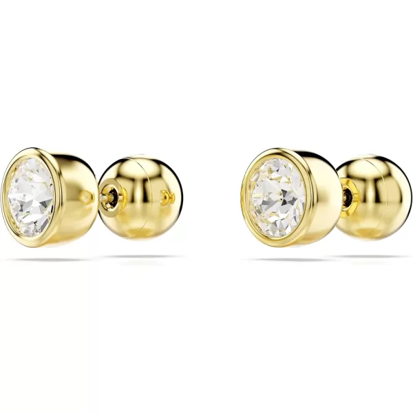 Swarovski Imber stud earrings Round cut Clear Goldtone FinishedSwarovski Imber stud earrings Round cut Clear Goldtone Finished