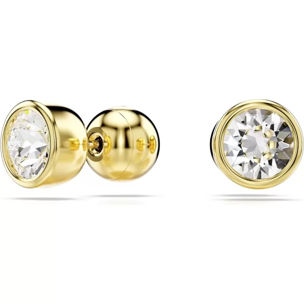 Swarovski Imber stud earrings Round cut Clear Goldtone FinishedSwarovski Imber stud earrings Round cut Clear Goldtone Finished