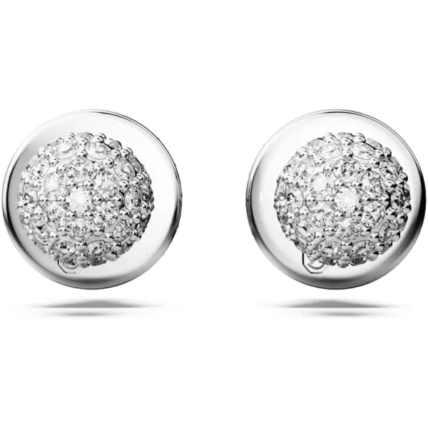 Swarovski Luna Stud Earrings Rhodium Finished Moon Motif with Clear Pav Stones Part of the Swarovski Luna CollectionSwarovski Luna Stud Earrings Rhodium Finished Moon Motif with Clear Pav Stones Part of the Swarovski Luna Collection