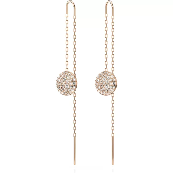 Swarovski Meteora drop earrings Clear Rose goldtone FinishedSwarovski Meteora drop earrings Clear Rose goldtone Finished