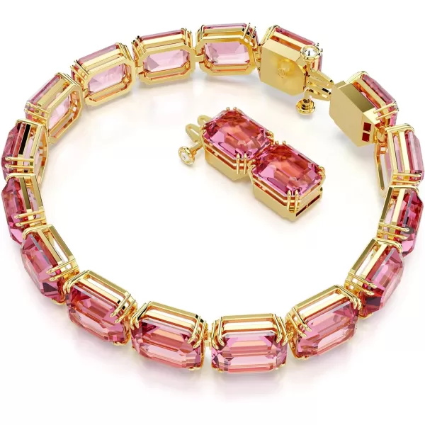 Swarovski Millenia Bracelet Octagon cut Pink Goldtone FinishedSwarovski Millenia Bracelet Octagon cut Pink Goldtone Finished