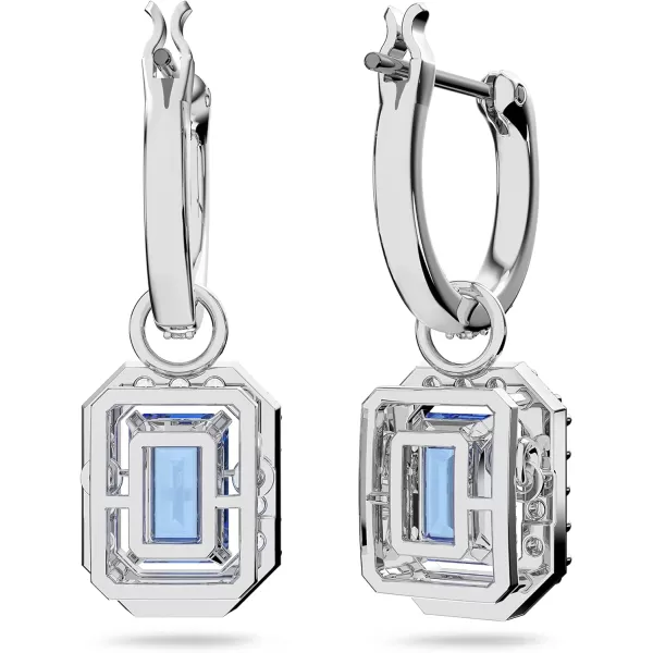 Swarovski Millenia Crystal Drop Earrings CollectionBlue Drop Earrings  Rhodium Tone Finish