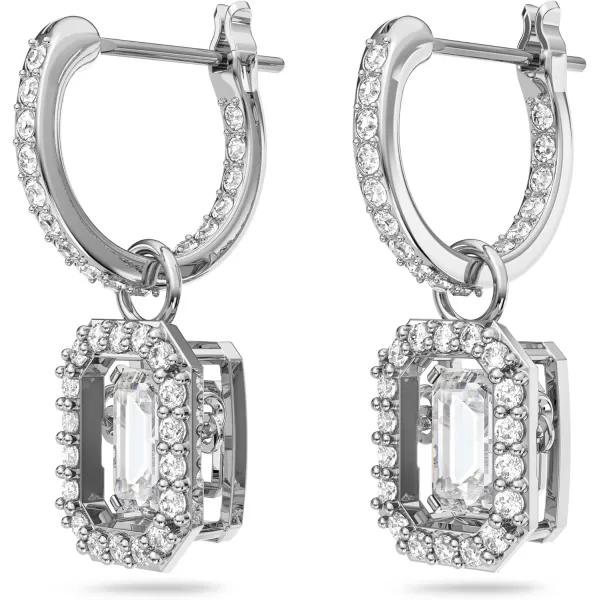 Swarovski Millenia Crystal Drop Earrings CollectionClear Drop Earrings  Rhodium Tone Finish