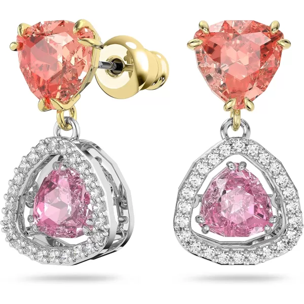 Swarovski Millenia Crystal Drop Earrings CollectionPink Drop Earrings  Mixed Metal Finish