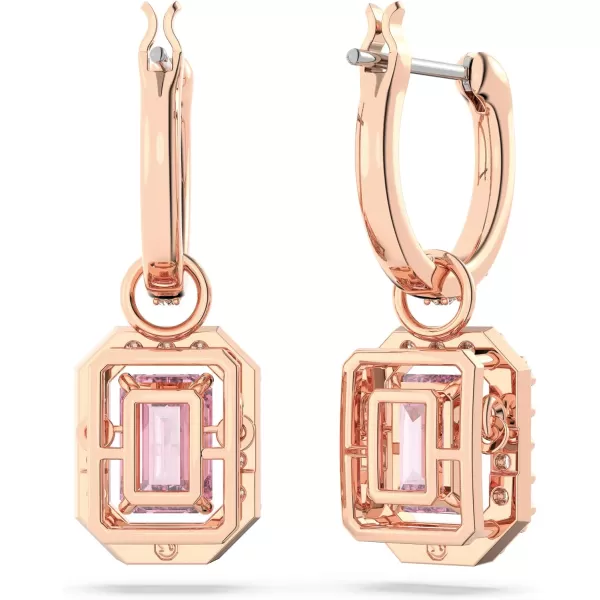 Swarovski Millenia Crystal Drop Earrings CollectionPink Drop Earrings  Rose Gold Tone Finish