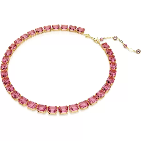 Swarovski Millenia necklace Octagon cut Pink Goldtone FinishedSwarovski Millenia necklace Octagon cut Pink Goldtone Finished