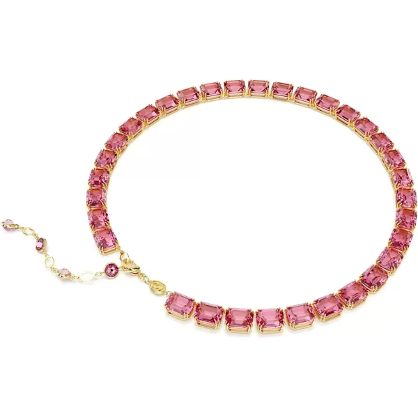 Swarovski Millenia necklace Octagon cut Pink Goldtone FinishedSwarovski Millenia necklace Octagon cut Pink Goldtone Finished