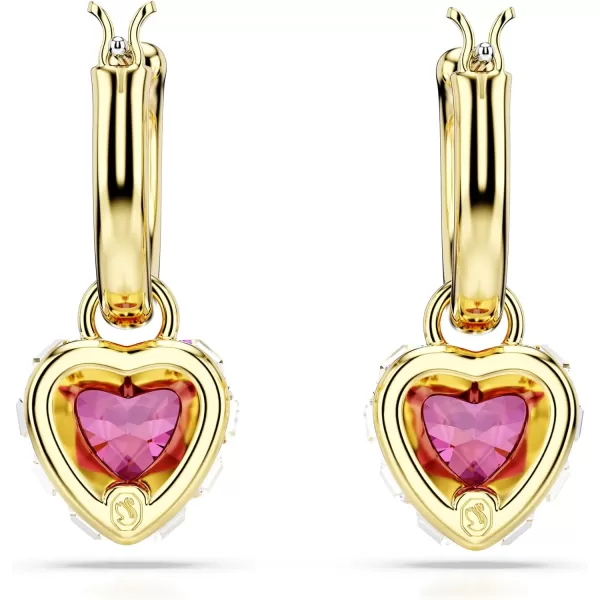 Swarovski Stilla drop earrings Heart Red Goldtone FinishedSwarovski Stilla drop earrings Heart Red Goldtone Finished