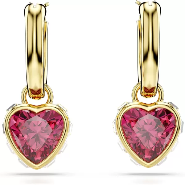 Swarovski Stilla drop earrings Heart Red Goldtone FinishedSwarovski Stilla drop earrings Heart Red Goldtone Finished