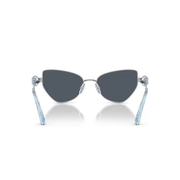 Swarovski Womens Sk7003 Butterfly SunglassesSilverDark Grey