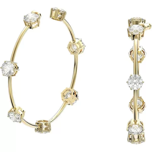 SWAROVSKI Constella Hoop Earrings CollectionGold Tone