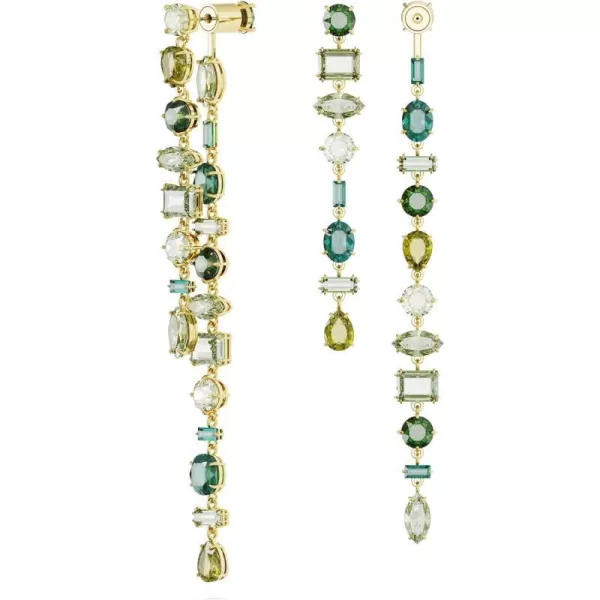 SWAROVSKI Gema drop Brass earringsGreen