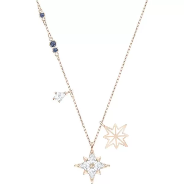 SWAROVSKI Symbolic Star Jewelry Collection Clear CrystalsPendant Necklace  Rose Gold Tone